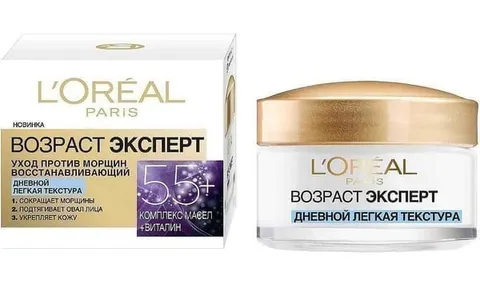 Крем для лица L'OREAL 50мл Возраст Эксперт 55+ лет дневной Антивозрастной уход