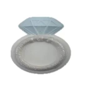 Бомбочка фигурка для ванны Boutique de savon Кольцо с голубым камнем 150г