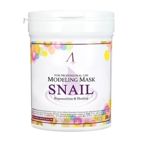 Альгинатная маска с муцином улитки, Anskin 240г (банка)