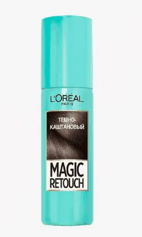 L'Oreal Magic Retouch Спрей д/волос тонирующий тон 2 Темный Каштан 80мл
