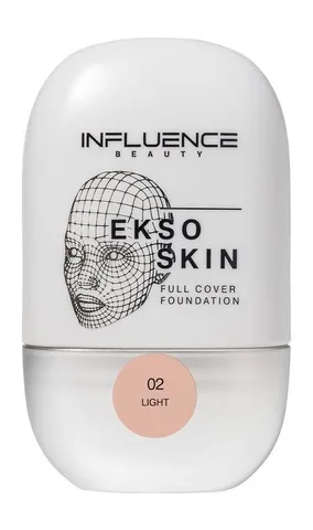 Тональная основа с высокой степенью покрытия Ekso Skin 02, Influence Beauty