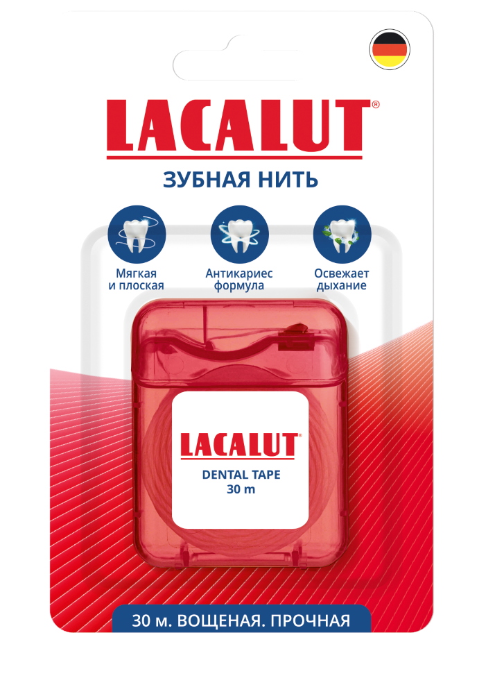 Зубная нить LACALUT Dental tape Зубная нить 30м