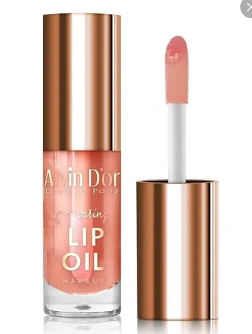 Масло для губ ухаживающее Сaring lip oil №01 клубника, Alvin D'or
