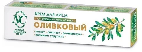 Крем для лица Невская косметика питает оливковый 40мл/36