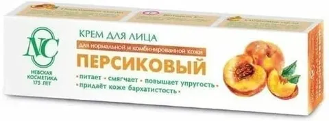 Крем для лица Невская косметика питательный персиковый 40мл/36