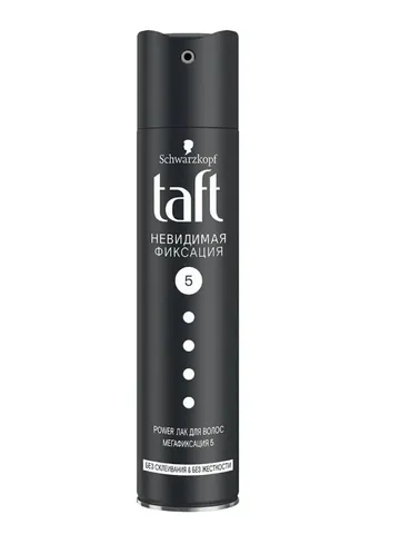 Лак для волос Taft невидимая фиксация №5 мегафиксация 225мл/12