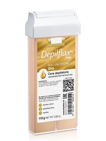 Воск для депиляции Depilflax в картридже золотой воск 110г/120/20/