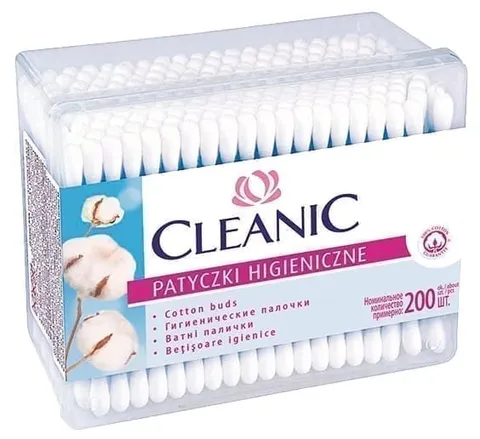 Ватные палочки Cleanic 200шт/20
