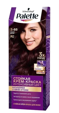 Крем-краска для волос Palette 3-68 красное дерево 110мл/ НЗ