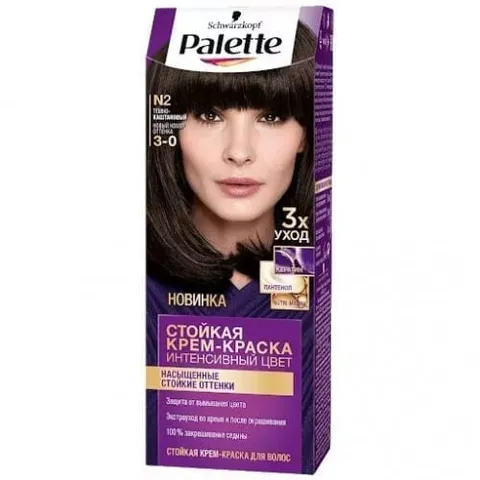 Крем-краска для волос Palette 3-0 темно-каштановый 110мл/10