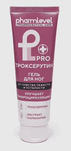 pharmlevel PROТРОКСЕРУТИН гель для ног, 75 мл (0625 0814 (210*12), 16.06.28)
