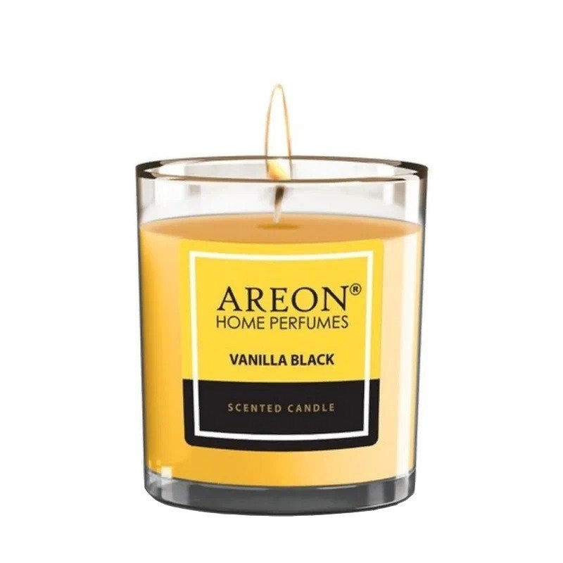 Ароматическая свеча Areon vanilla black 120гр/