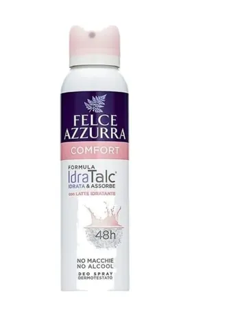 Дезодорант Felce Azzurra "Комфорт" с Увлажняющим молочком 150 мл.
