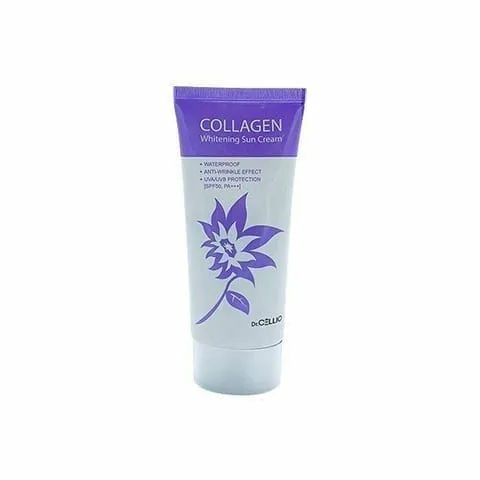 Солнцезащитный крем для лица с коллагеном SPF50, Dr.Cellio 70мл-