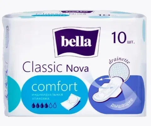 Прокладки Bella  classic nova comfort  розовые 10шт/36