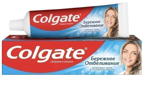Зубная паста Colgate бережное отбеливание 100мл/12
