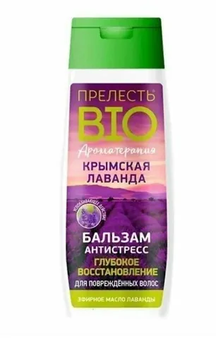 Бальзам для волос Прелесть Bio Крымская лаванда Антистресс 250 мл