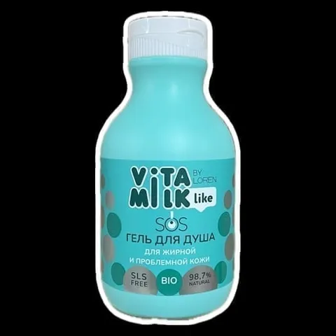 Vitamilk Like Sos Гель для душа для жирной и проблемной кожи 350 мл