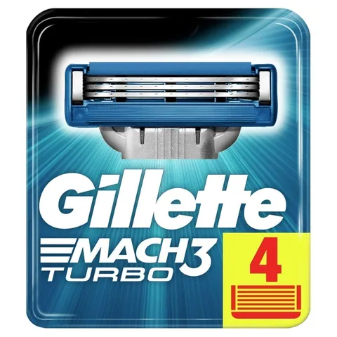Кассеты для бритья сменные Gillette mach3 turbo 4шт/ НЗ