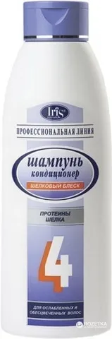 Шампунь для волос Iris №4 с протеинами шелкапитание волос 1л/6