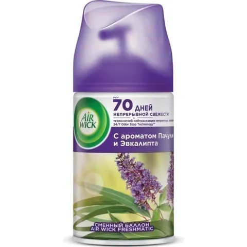 Сменный баллон AIRWICK FRESHMATIC Аромат Пачули и Эвкалипта 250мл/6