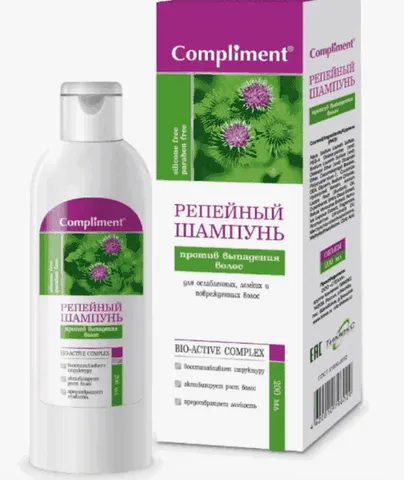 Compliment Репейная серия Шампунь Репейный против выпадения волос 200 мл, арт.796029