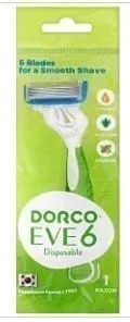 Бритвенный станок Dorco eve 6 disposable женские 1шт/