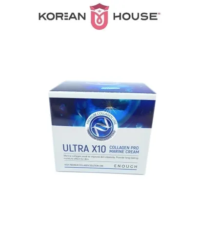 Крем для лица увлажняющий с коллагеном Ultra X10, Enough 50мл
