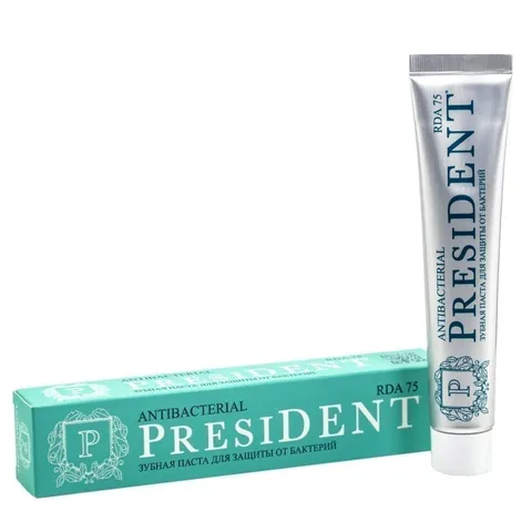 Зубная паста President classic antibacterial для защиты от бактерий 75мл/24