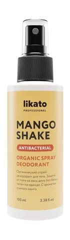 LIKATO professional Органический спрей-дезодорант для тела Mango Shake 100 мл (STD)