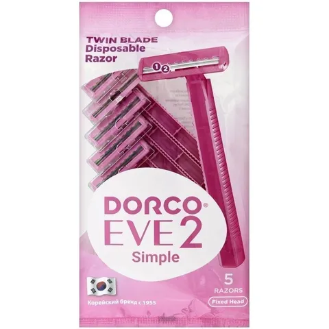 Бритвенные станок Dorco eve 2 simple 5шт