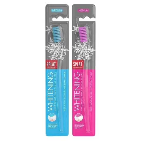 Зуб щетка SPLAT Whitening Medium средняя 1*12шт.