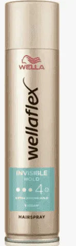 Лак для волос Wellaflex (4) экстрасильной фиксации INVISIBLE HOLD 250 мл/ Невидимая фиксация