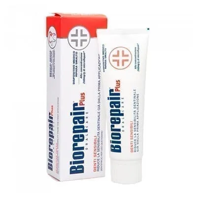 Зубная паста для чувствительных зубов  Plus Sensitive Teeth 75мл Biorepair Биорепейр (12) (01.05.203