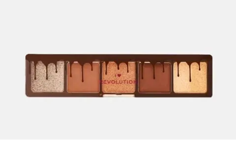 Палетека теней Heart Revolution Mini Chocolate Eyeshadow Palette Chocolate Fudge