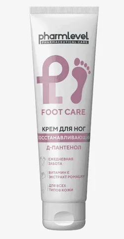 pharmlevel FOOT CARE Крем для ног Восстанавливающий с пантенолом и витамином Е, 100 мл (0226 0132 (1