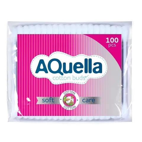 Ватные палочки AQUELLA п/э 100шт