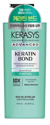 Advanced Keratin Bond Шампунь для волос Очищение, Kerasys 600мл|8