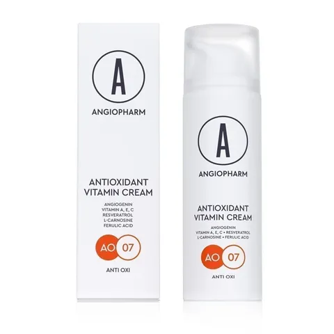 Антиоксидантный крем с витаминами А Е С 50мл, Angiopharm