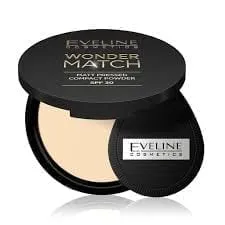 EVELINE Wonder Match Компактная матирующая пудра с SPF30 02 MEDIUM BEIGE 8г (*3*48) НЗ