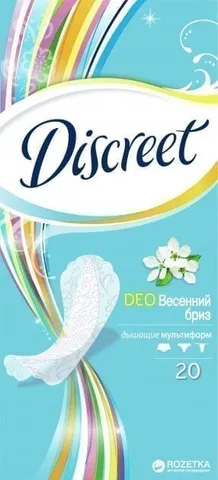 Прокладки Discreet ежедневные deo весенний бриз 20шт/18