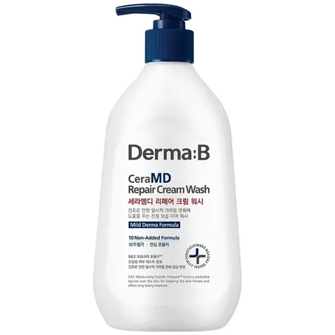 Крем-гель для душа с ламеллярной эмульсией CeraMD, Derma:B 400мл