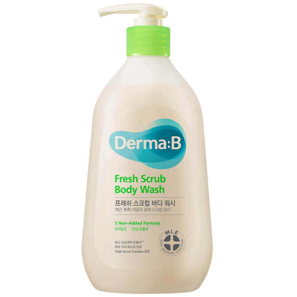 Гель-скраб для душа ламеллярный освежающий Fresh Scrub, Derma:B 420мл