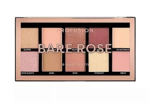 Набор для макияжа глаз Bare Rose, 250 г(Тени для век 10 оттенков)