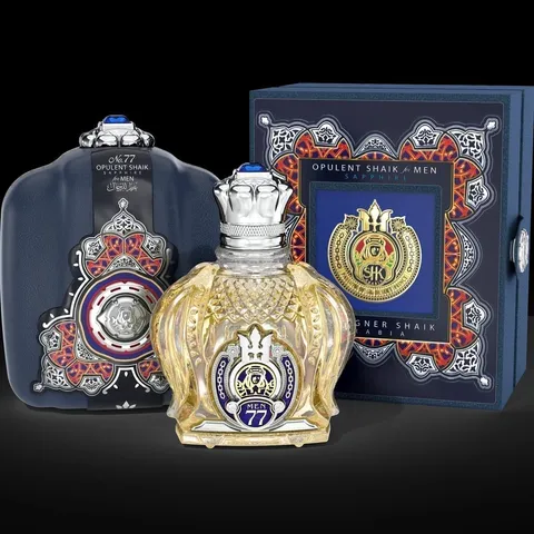 Парфюм Люкс Opulent shaik 77 for men sapphire с кожаной сумкой 100мл/