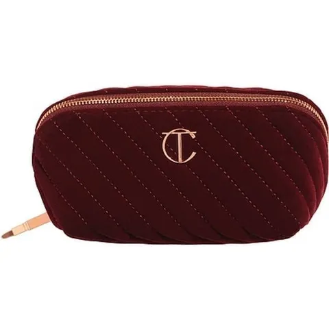 Косметичка бордовая M, Charlotte Tilbury