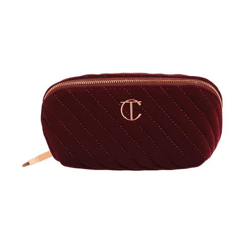Косметичка бордовая L, Charlotte Tilbury