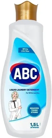Гель для стирки жидкое Abc блестящий белый 1,5л/
