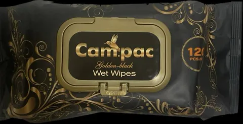 Влажные салфетки Cam.pac этро 120шт /черные/12