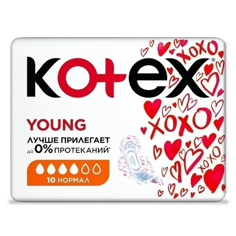 Прокладки гигиенические Kotex Young 10шт *16
